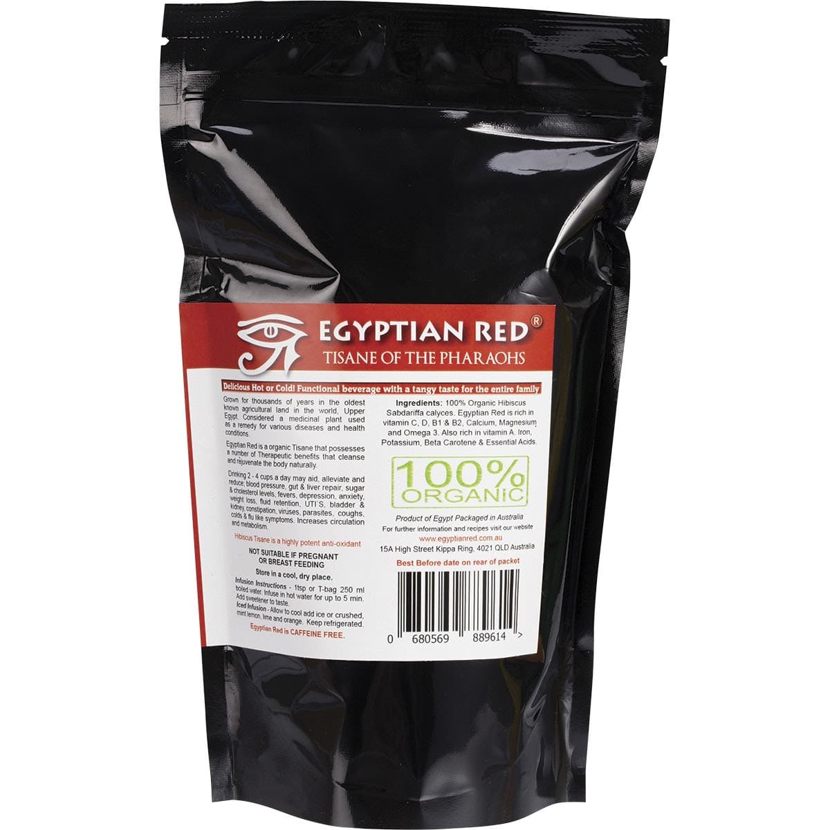 Egyptian Red Tea & Infusions Egyptian Red Herbal Tea Bags Tea of the Pharaohs 40pk