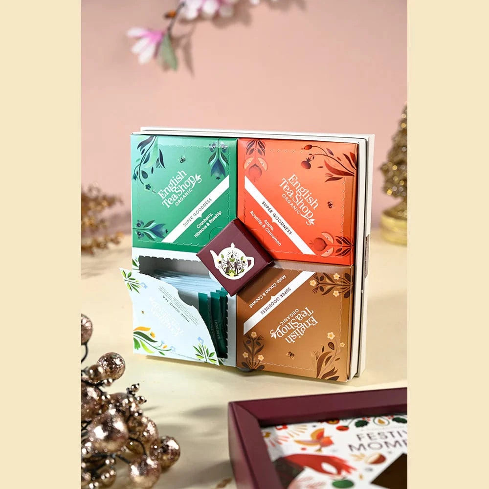 English Tea Shop Advent Calendar (Reduced to Clear) English Tea Shop Festive Delight Moments-32 Tea Bag Sachets - 4 different flavours