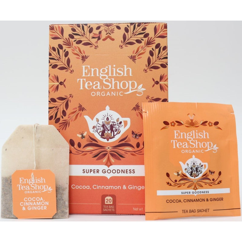 English Tea Shop Organic Cacao, Cinnamon & Ginger 20 Sachets