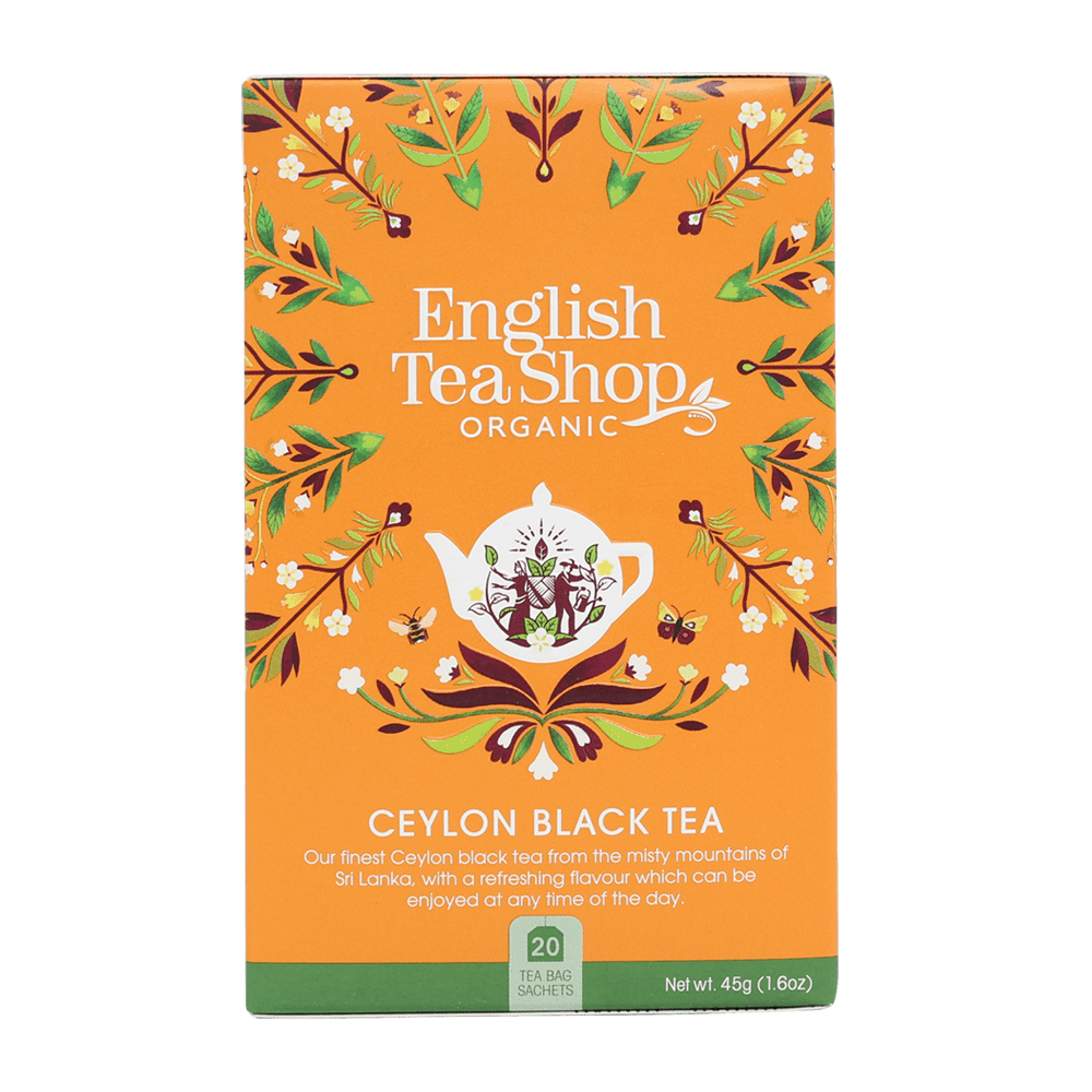 English Tea Shop Organic Tea English Tea Shop Organic Ceylon Black Teabags (PACKET OF 20 SACHETS)
