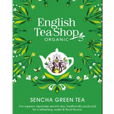 English Tea Shop Organic Tea English Tea Shop Organic Green Sencha Teabags (PACKET OF 20 SACHETS)