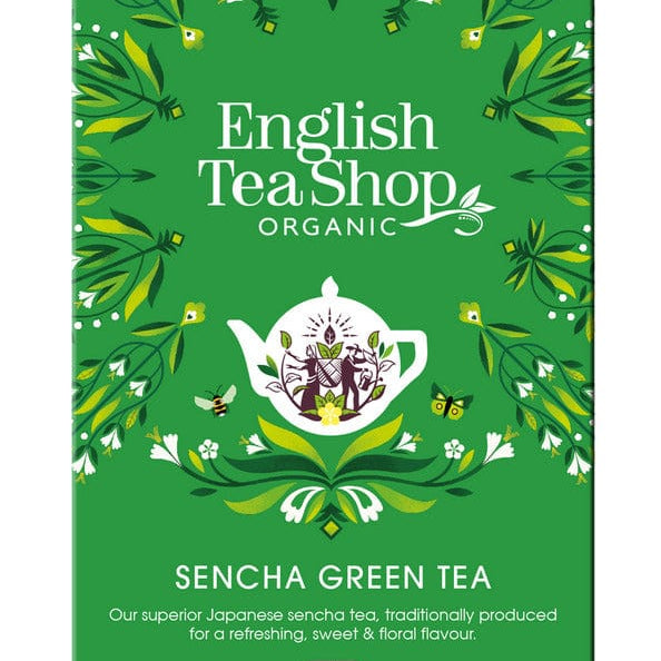 English Tea Shop Organic Tea English Tea Shop Organic Green Sencha Teabags (PACKET OF 20 SACHETS)