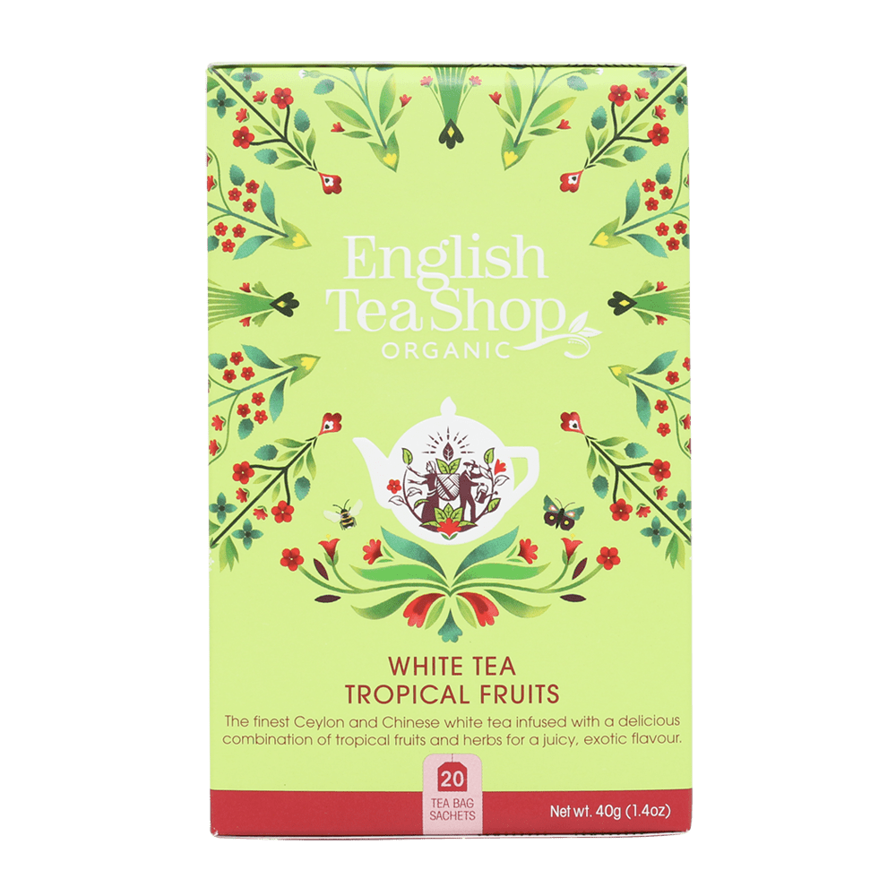 English Tea Shop Organic Tea English Tea Shop Organic White Tea Tropical Fruits (PACKET OF 20 SACHETS)