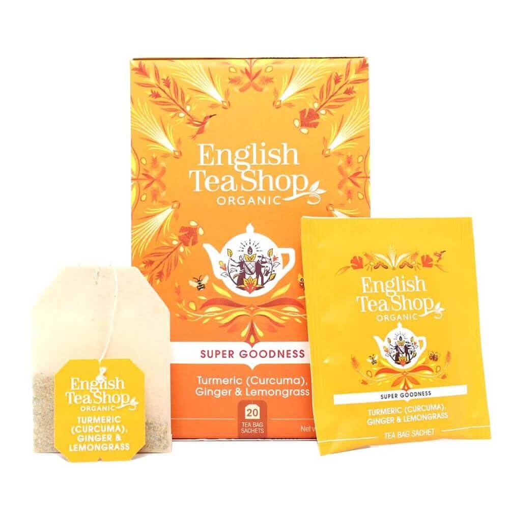 English Tea Shop Organic Turmeric, Ginger & Lemongrass 20 Sachets