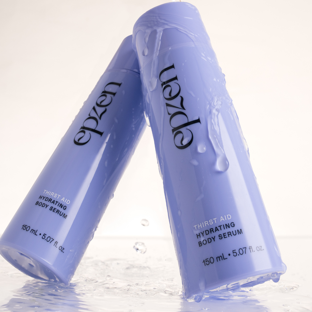 Epzen Body Serum Hydrating 150ml — official EPZEN hydrating serum lifestyle image