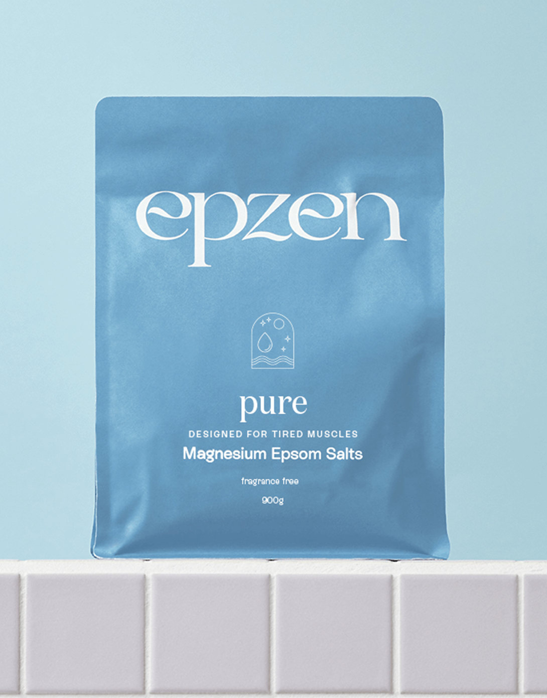 Epzen Magnesium Epsom Salts Pure 900g — official EPZEN styled product image