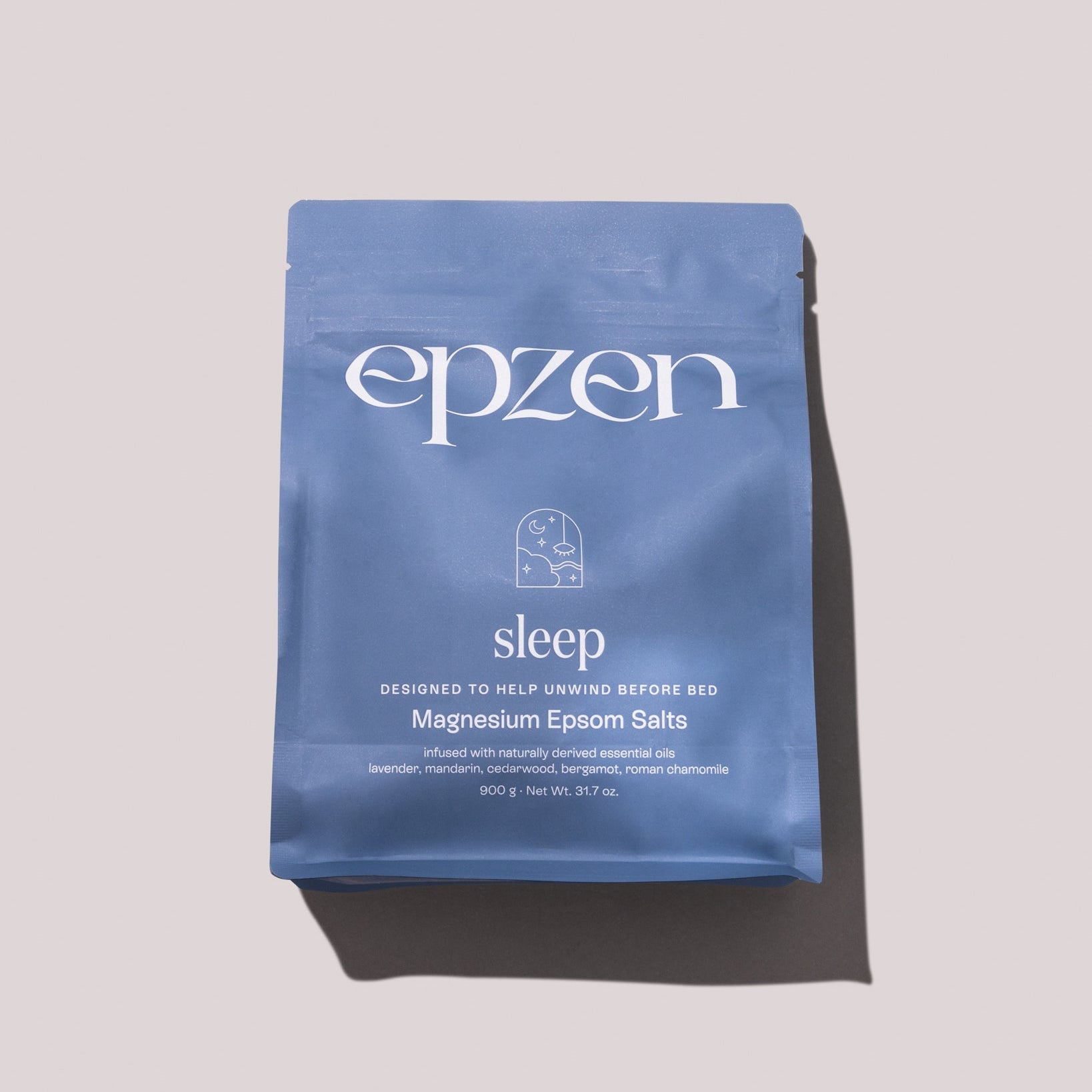 Epzen Magnesium Bath Crystals Sleep 900g — current official front pack image