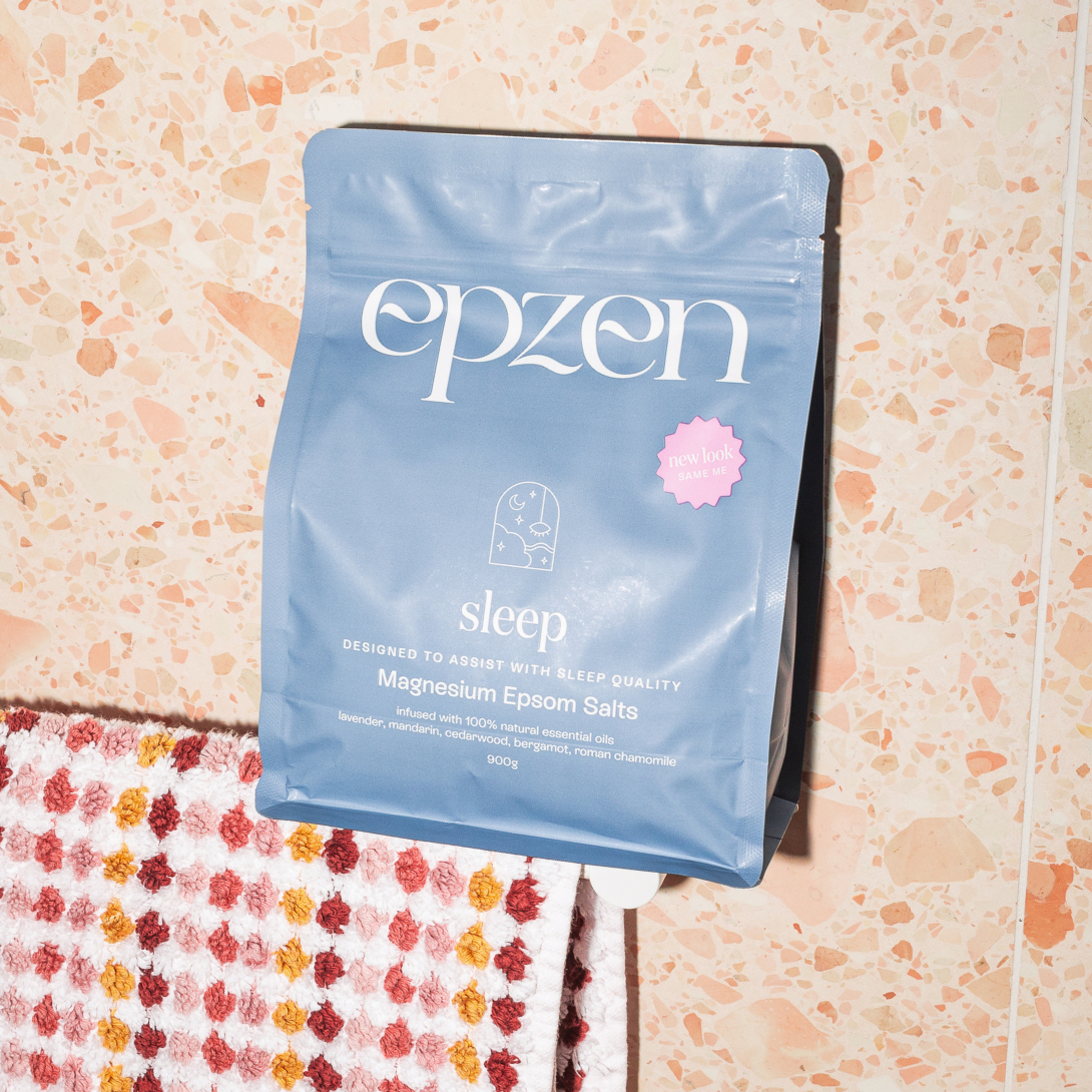 Epzen Magnesium Bath Crystals Sleep 900g — official EPZEN styled product image