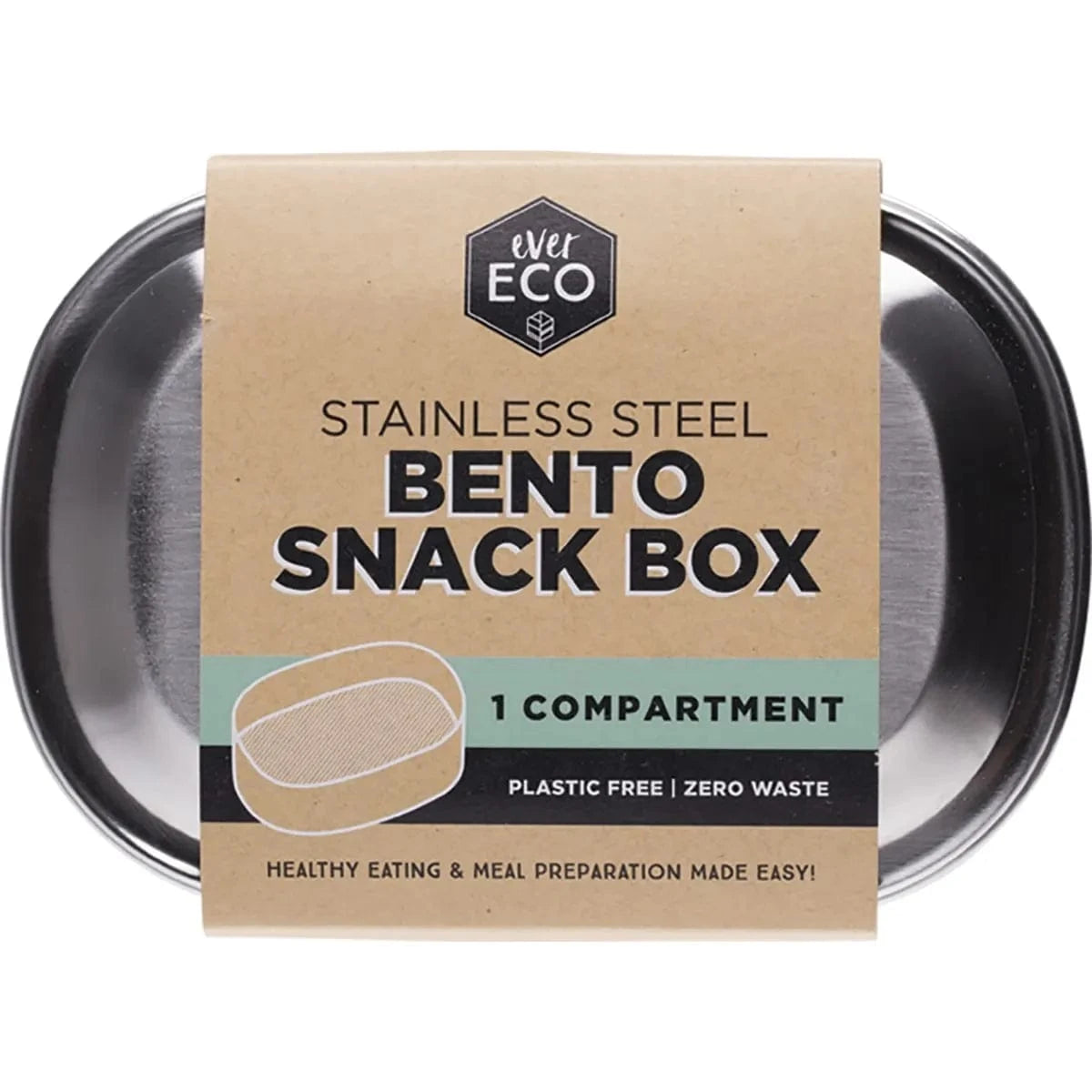 Ever Eco Home & Garden 1 COMPARTMENT Ever Eco Stainless Steel Bento Snack Box