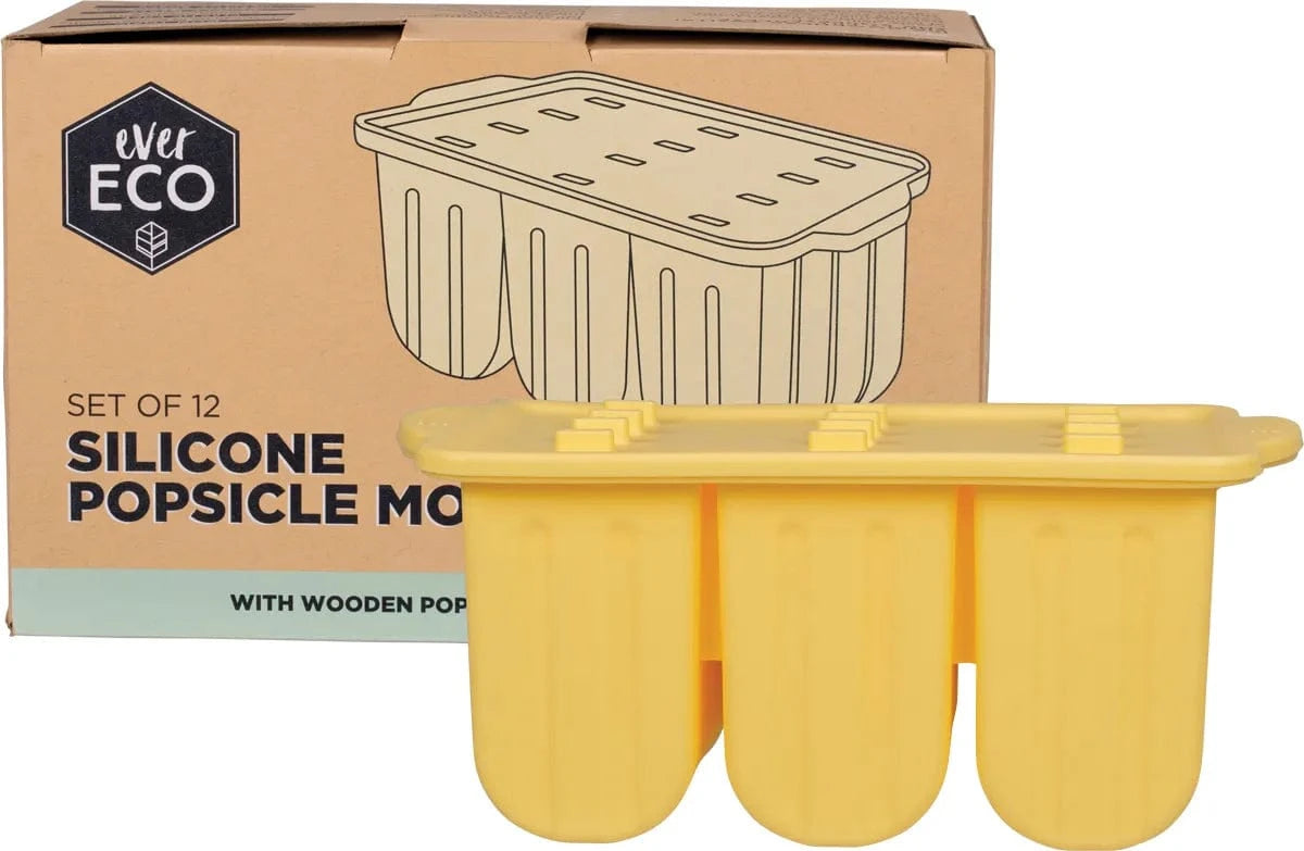 Ever Eco Home & Garden Ever Eco Silicone Popsicle Moulds Tray of 12