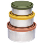 Ever Eco Home & Garden Ever Eco Stainless Steel Round Nesting Containers Leak Resistant 3pk