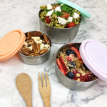 Ever Eco Home & Garden Ever Eco Stainless Steel Round Nesting Containers Leak Resistant 3pk