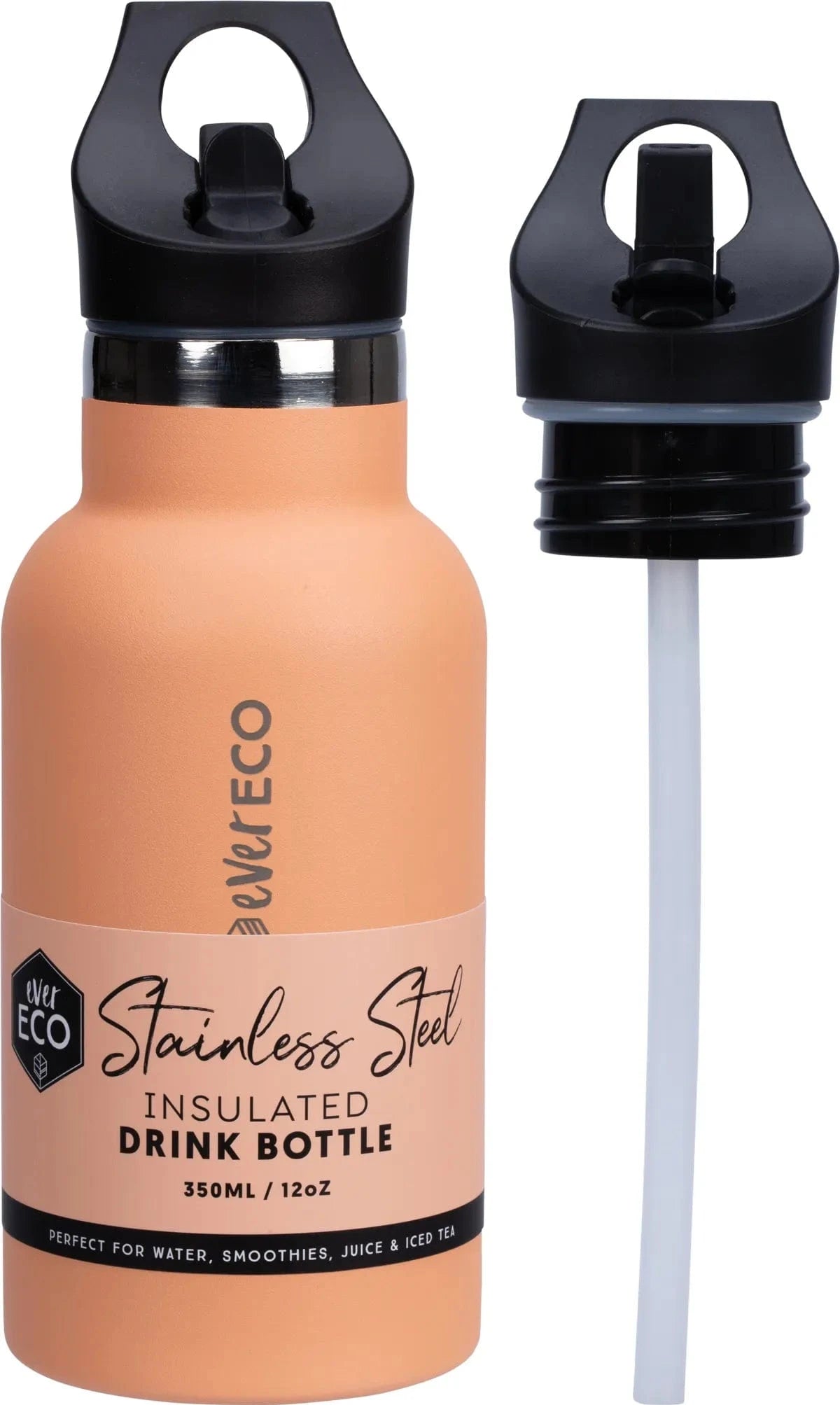 Ever Eco Home & Garden Los Angeles Ever Eco Insulated Stainless Steel Bottle Sip Lid 350ml
