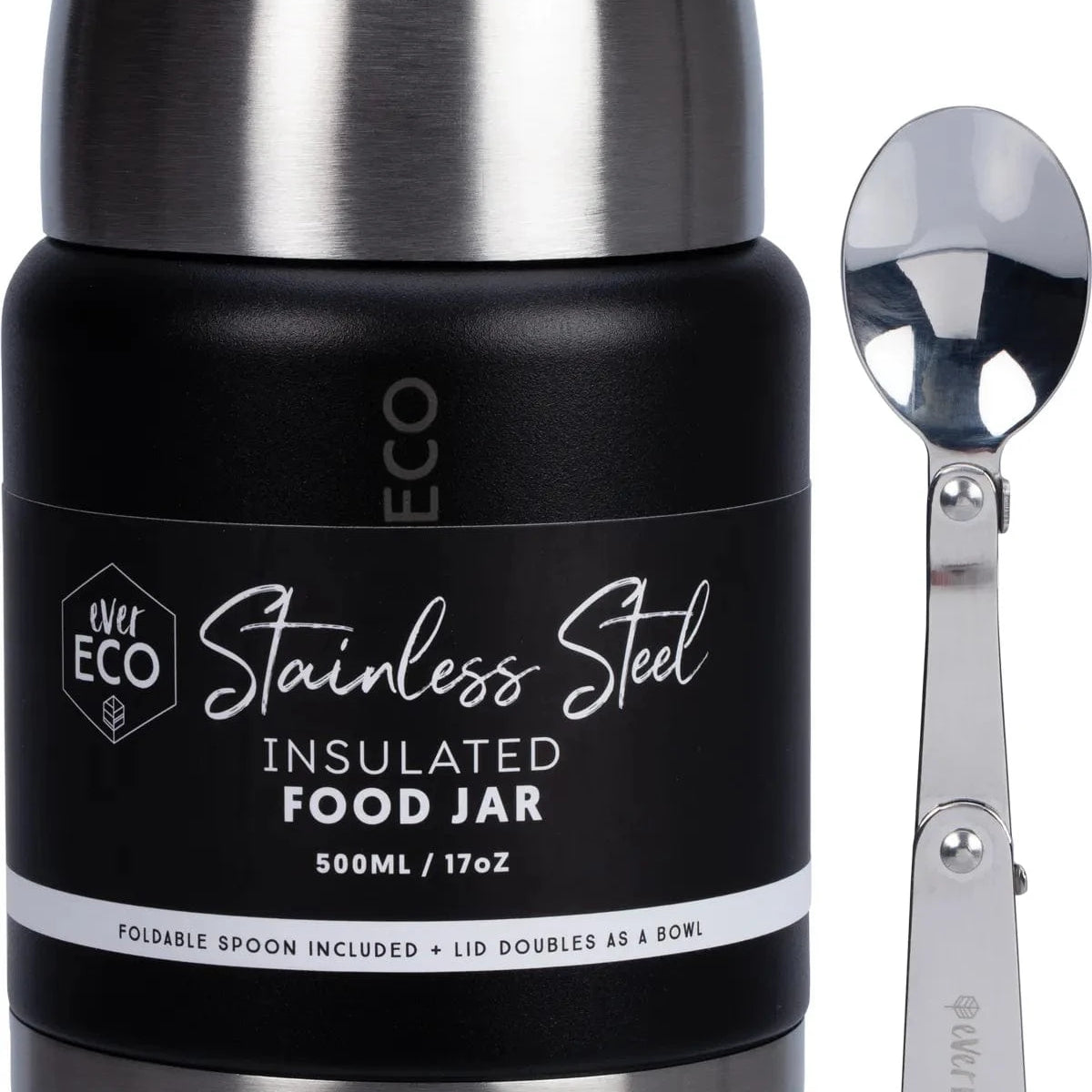 Ever Eco Home & Garden Onyx 500ml Ever Eco Insulated Food Jar