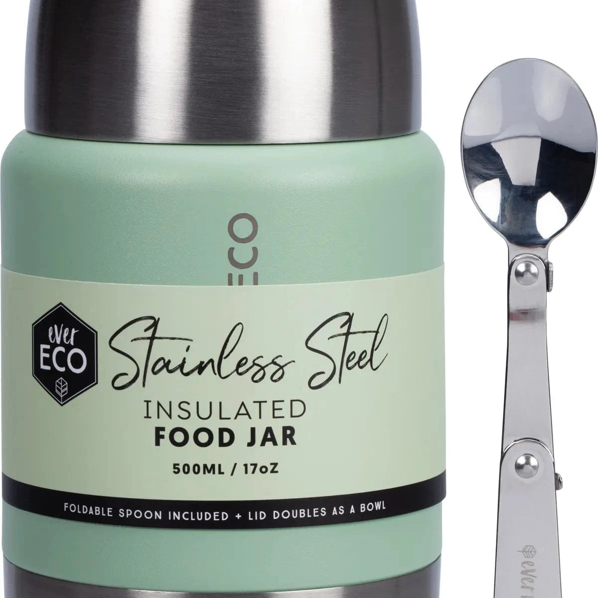 Ever Eco Home & Garden Sage 500ml Ever Eco Insulated Food Jar
