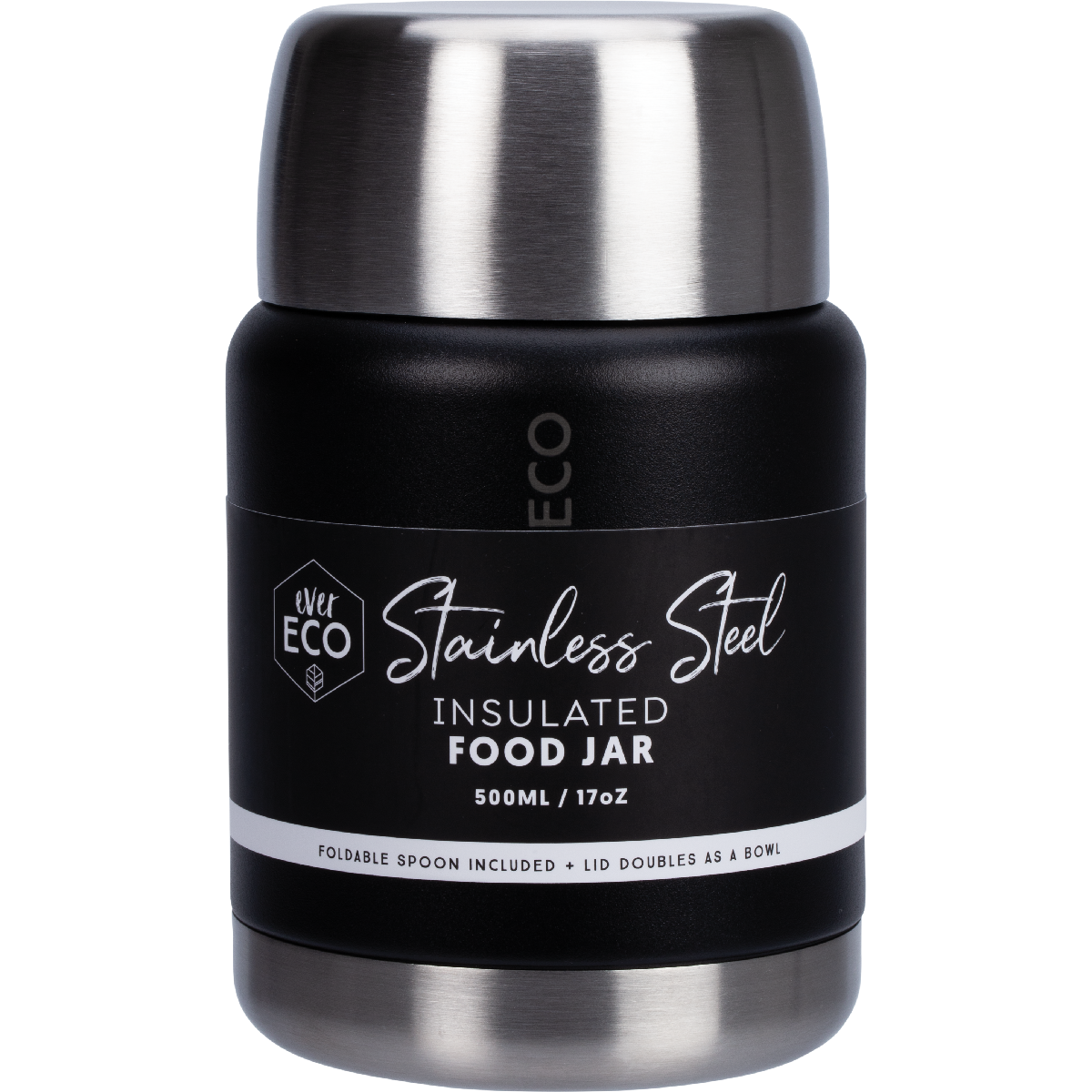 Ever Eco Insulated Food Jar Onyx 500ml product image