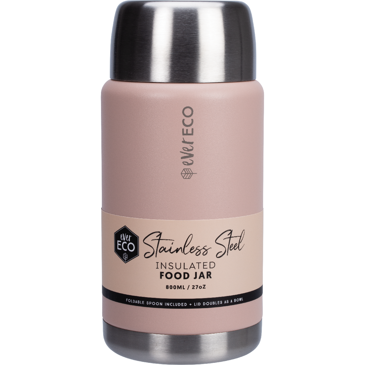 Ever Eco Insulated Food Jar Rose 800ml product image