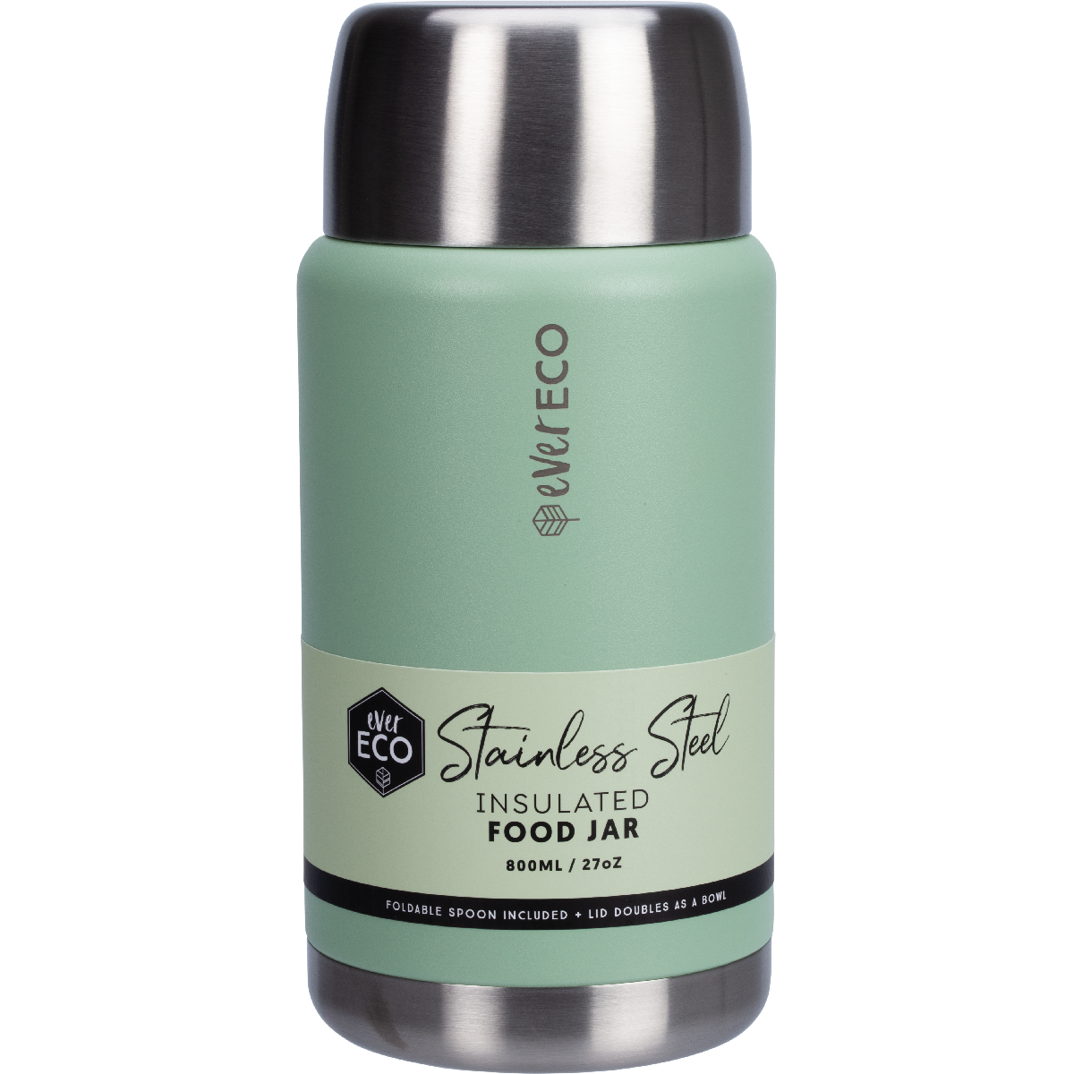 Ever Eco Insulated Food Jar Sage 800ml product image