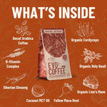 Evolution Botanicals Functional Foods 180g Resealable Pouch Evolution Botanicals EVO+ Coffee Decaf Adrenal Refresh 180g
