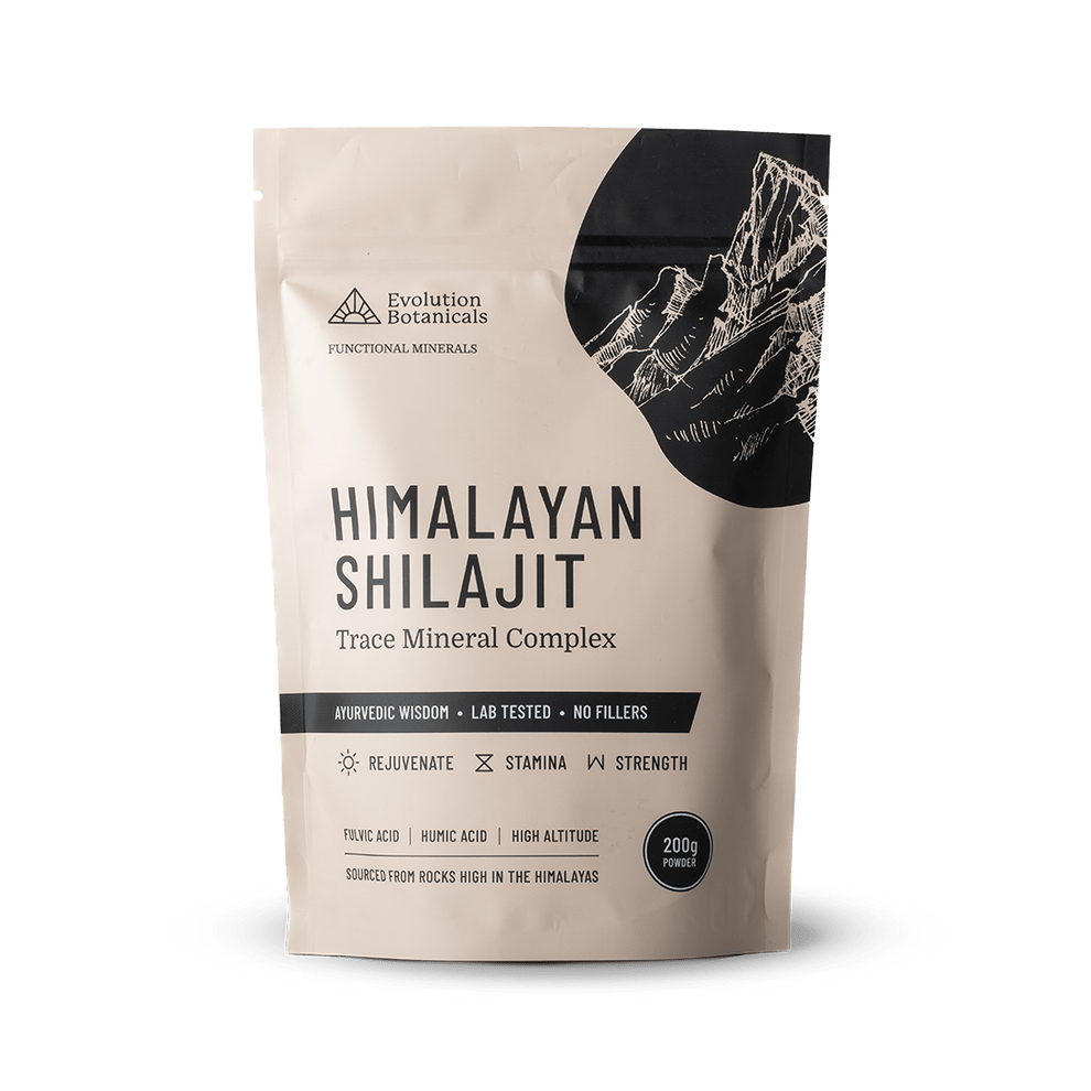 Evolution Botanicals Functional Foods 200g Resealable Pouch Evolution Botanicals Himalayan Shilajit 80 Trace Mineral Complex