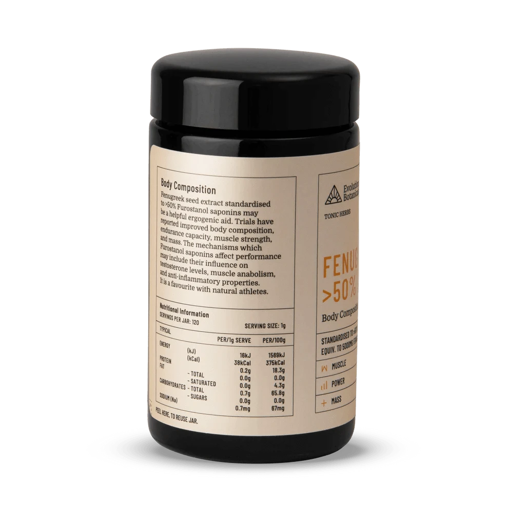 Evolution Botanicals Functional Foods Evolution Botanicals Fenugreek >50% Powder 120g