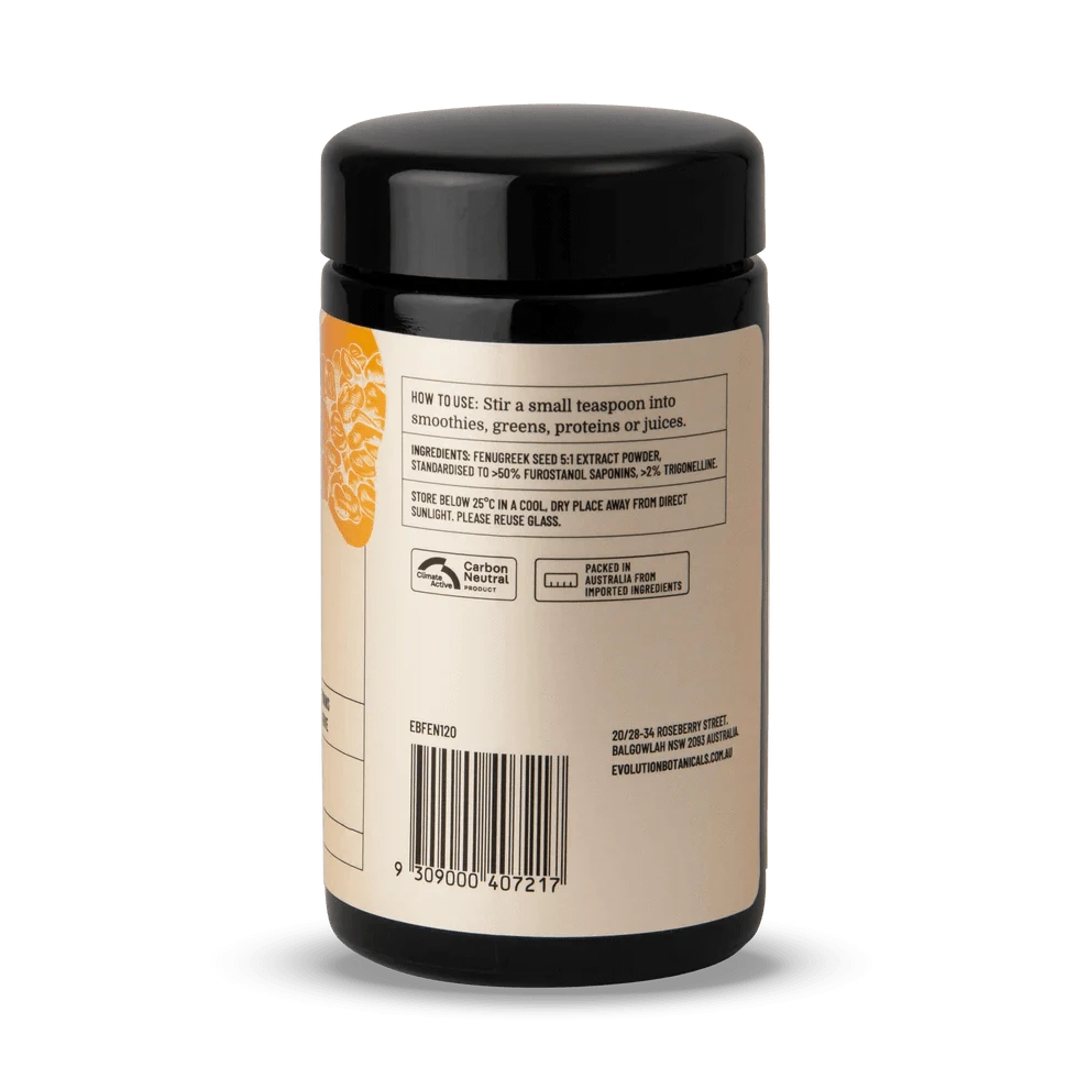 Evolution Botanicals Functional Foods Evolution Botanicals Fenugreek >50% Powder 120g