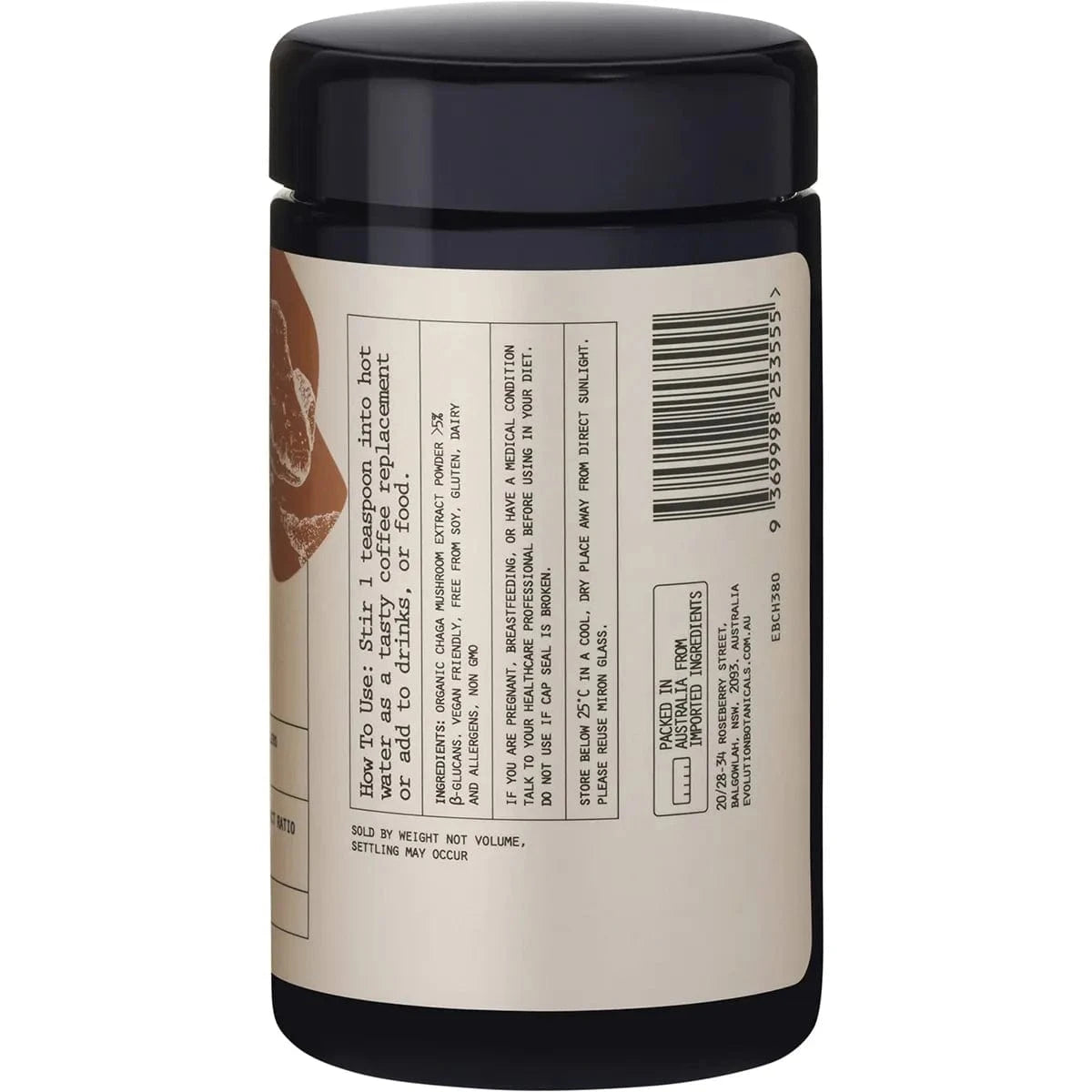 Evolution Botanicals Functional Foods Evolution Botanicals Organic Chaga King of Mushrooms 80g