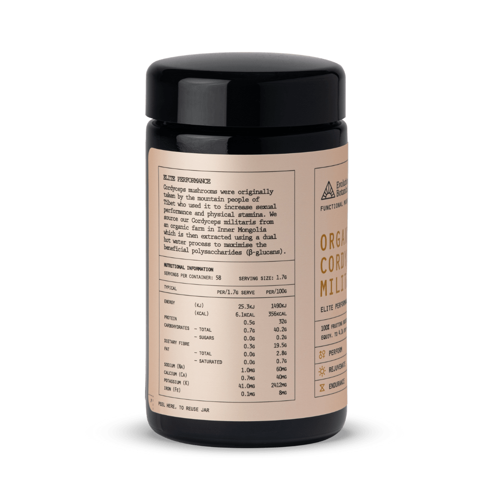 Evolution Botanicals Functional Foods Evolution Botanicals Organic Cordyceps Militaris Elite Performance