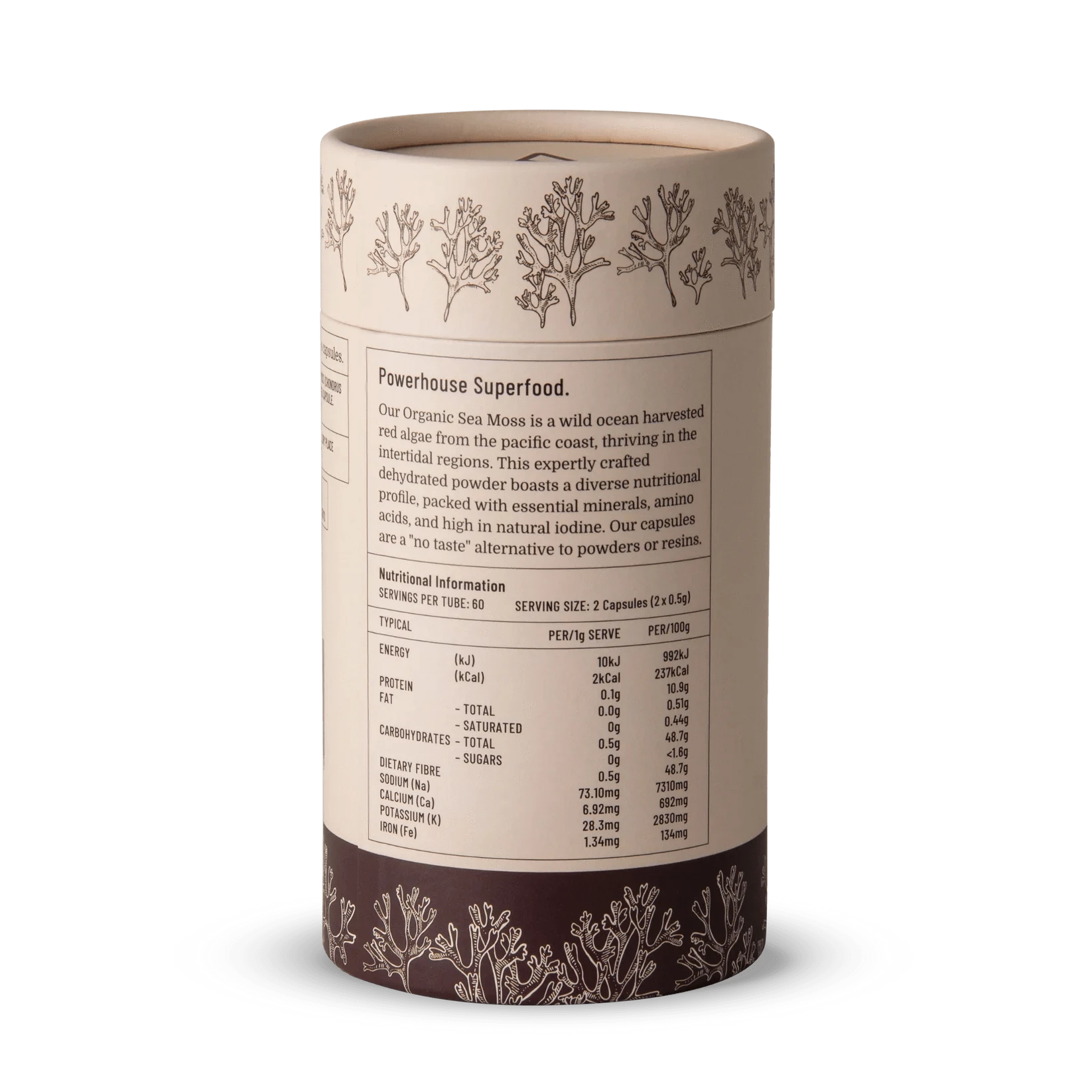 Evolution Botanicals Functional Foods Evolution Botanicals Organic Sea Moss 120 Caps