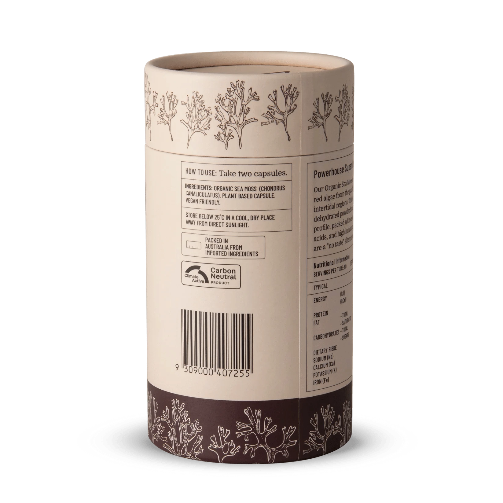 Evolution Botanicals Functional Foods Evolution Botanicals Organic Sea Moss 120 Caps