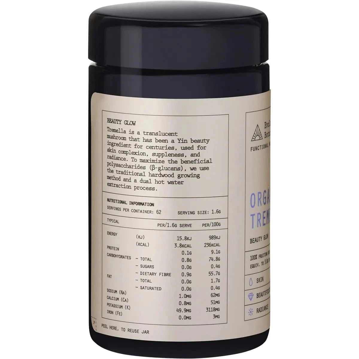 Evolution Botanicals Functional Foods Evolution Botanicals Organic Tremella Beauty Glow 100g