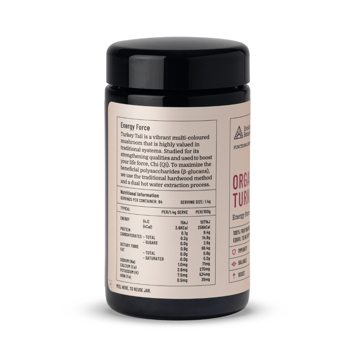 Evolution Botanicals Functional Foods Evolution Botanicals Organic Turkey Tail Energy Force