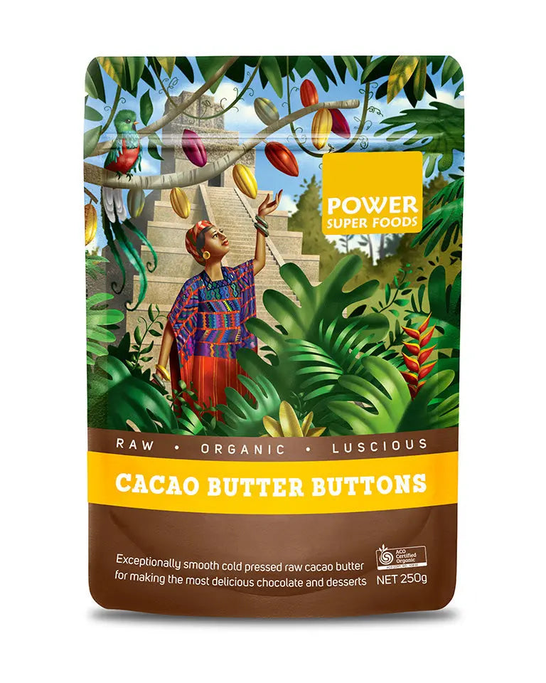 Power Super Foods Raw Organic Cacao Butter Chunks