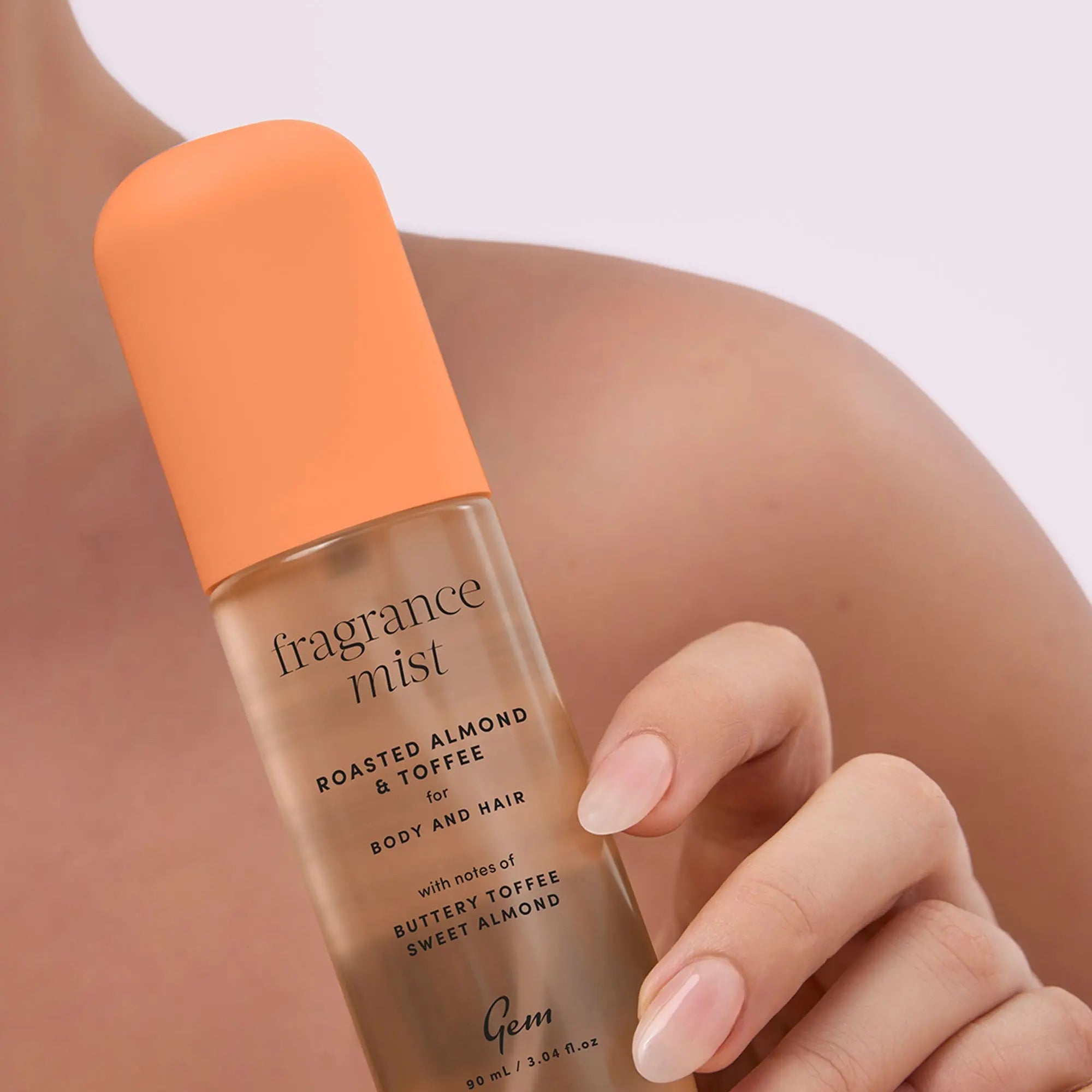 Gem Fragrance Mist For Body & Hair Roasted Almond & Toffee 90ml