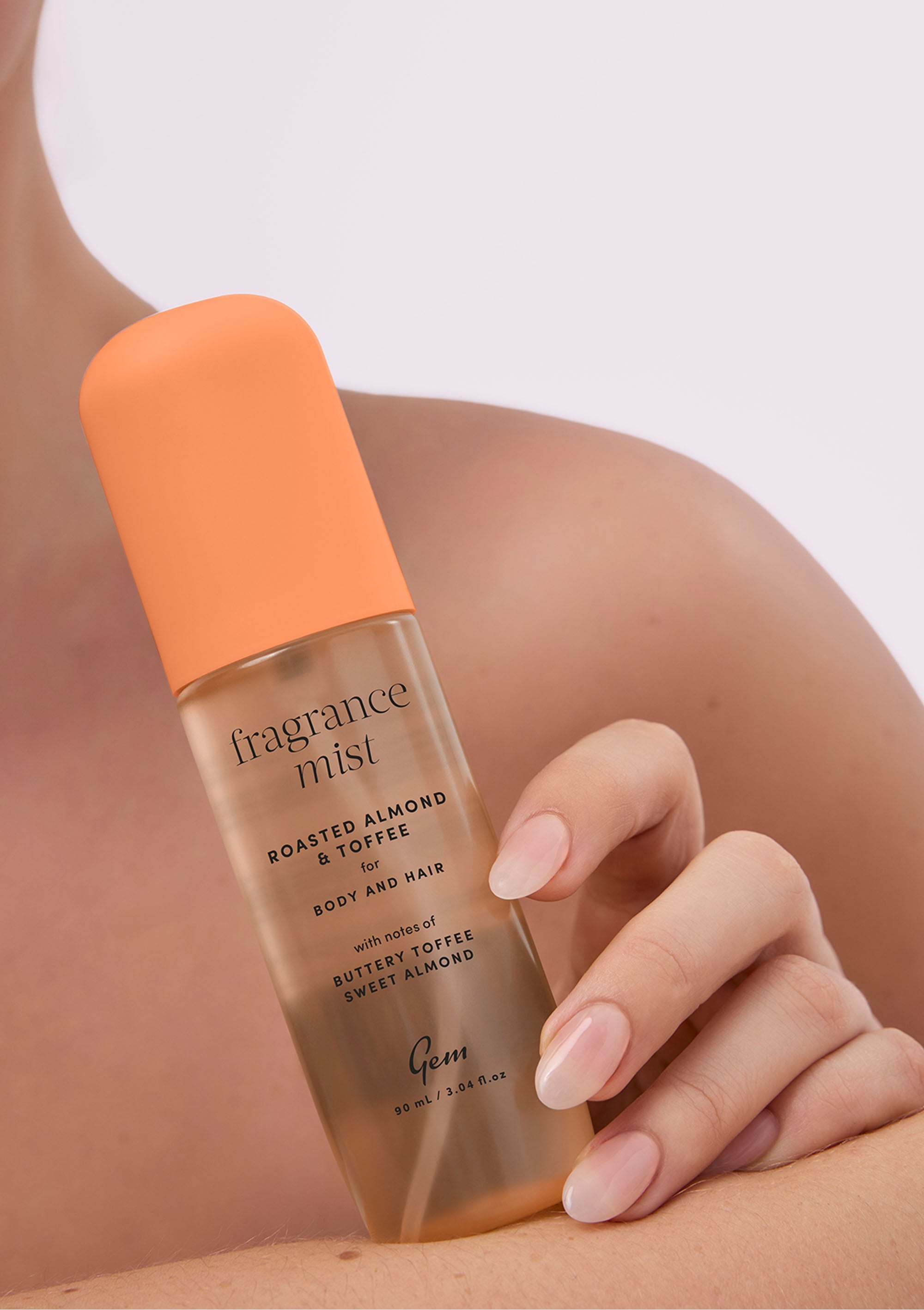 Gem Fragrance Mist For Body & Hair Roasted Almond & Toffee 90ml