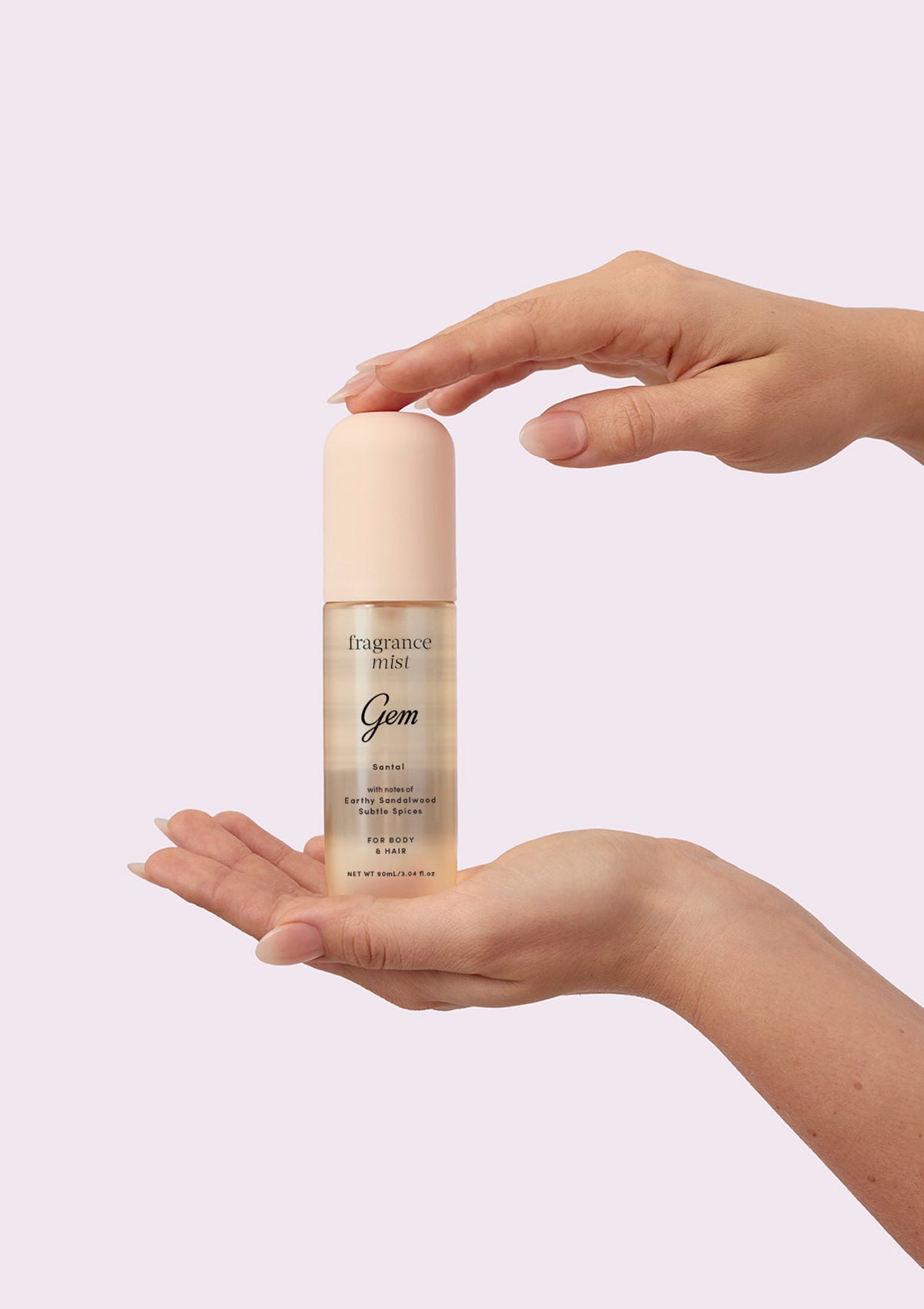 Gem Santal Hair & Body Fragrance Mist 90ml product-use lifestyle