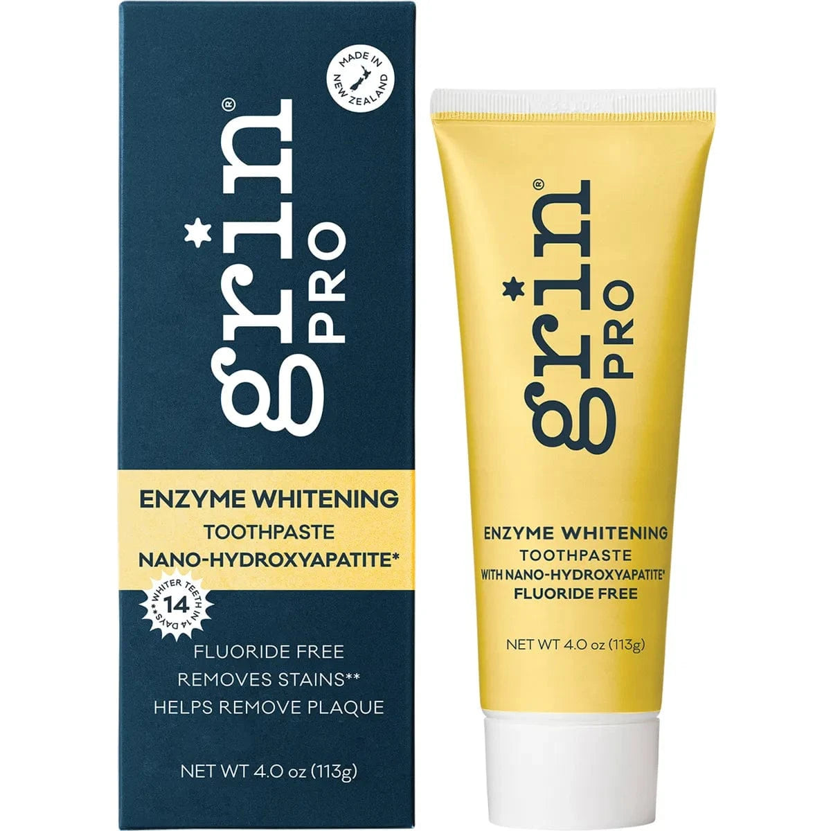 Grin Toothpaste Grin Pro Toothpaste Enzyme Whitening Nano-Hydroxyapatite 113g