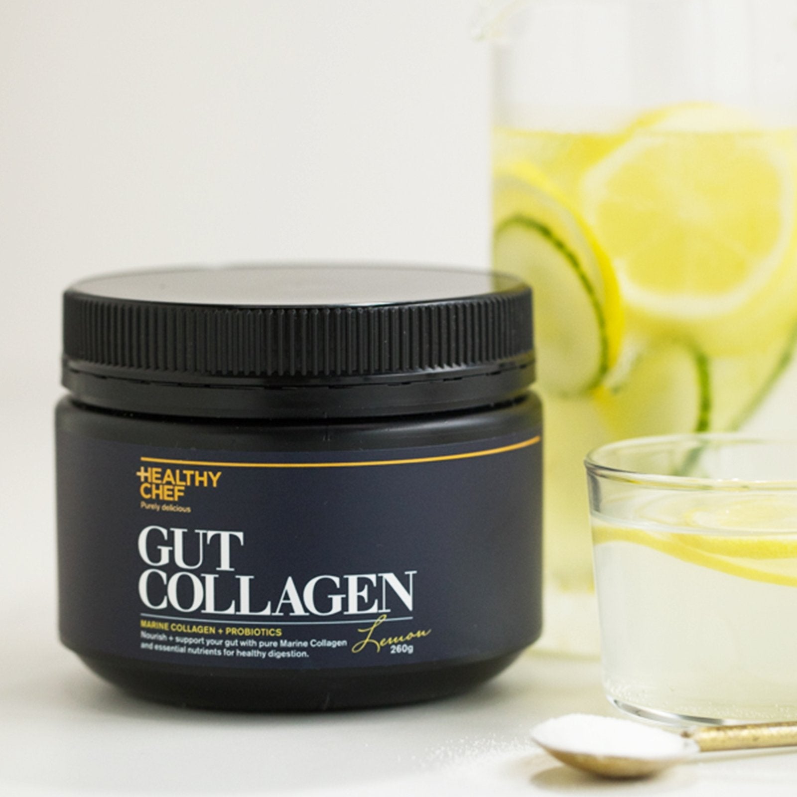 The Healthy Chef Gut Collagen (Lemon) 260g