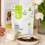 Happy Way Chocolate Vegan Protein Quick Oats 700g breakfast lifestyle image