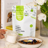 Happy Way Chocolate Vegan Protein Quick Oats 700g breakfast lifestyle image