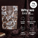 Happy Way Dark Chocolate Whey Protein Powder 500g product benefits