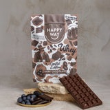 Happy Way Dark Chocolate Whey Protein Powder 500g serving image