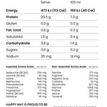 Happy Way Protein Powder Happy Way Ashy Bines Vegan Protein Water Passionfruit 420g