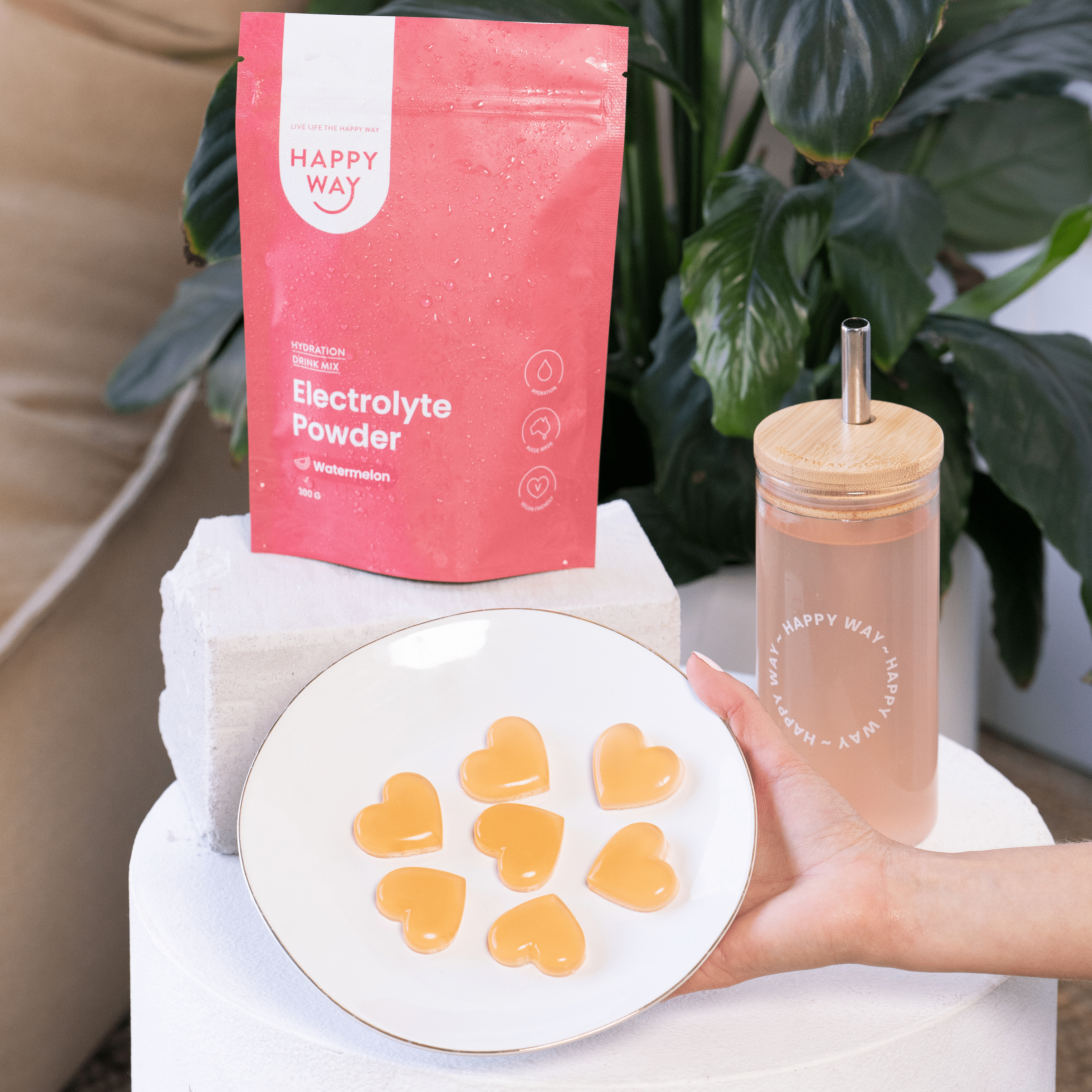 Happy Way Protein Powder Happy Way Electrolyte Powder Watermelon 300g