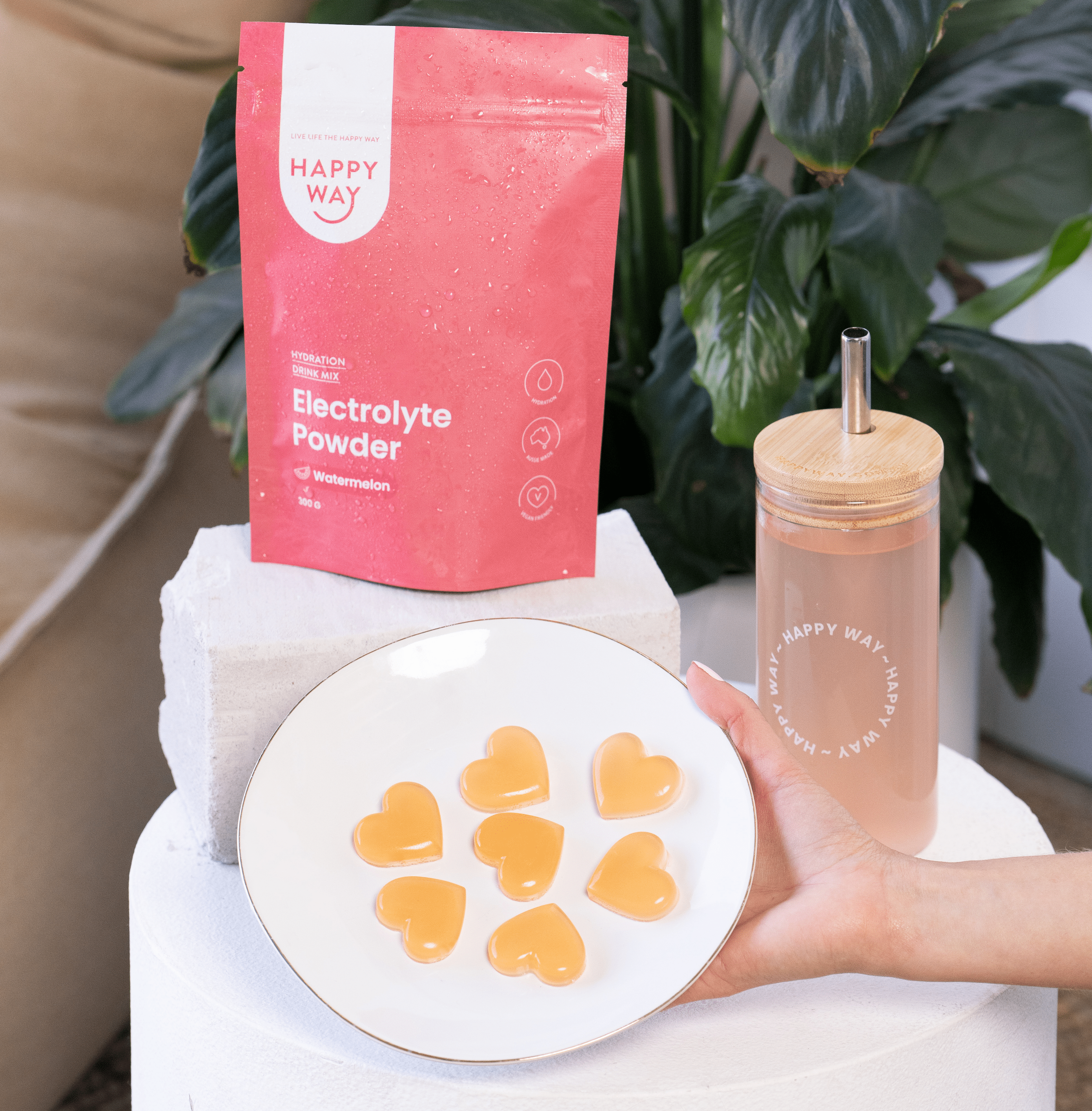 Happy Way Protein Powder Happy Way Electrolyte Powder Watermelon 300g