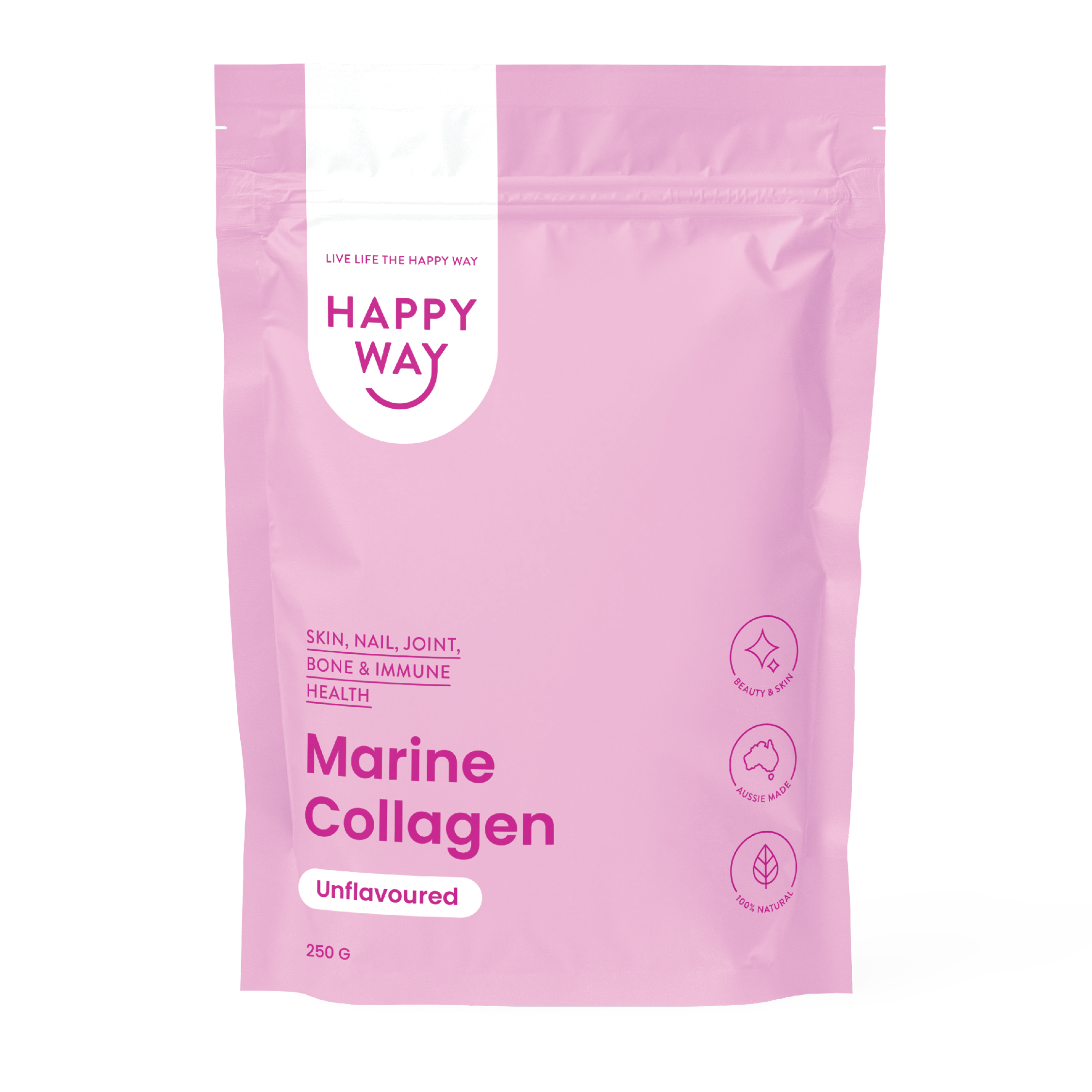 Happy Way Protein Powder Happy Way Marine Collagen Unflavoured 250g