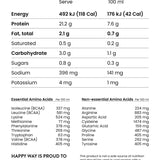 Happy Way Protein Powder Happy Way Vegan Protein Powder Salted Caramel 500g