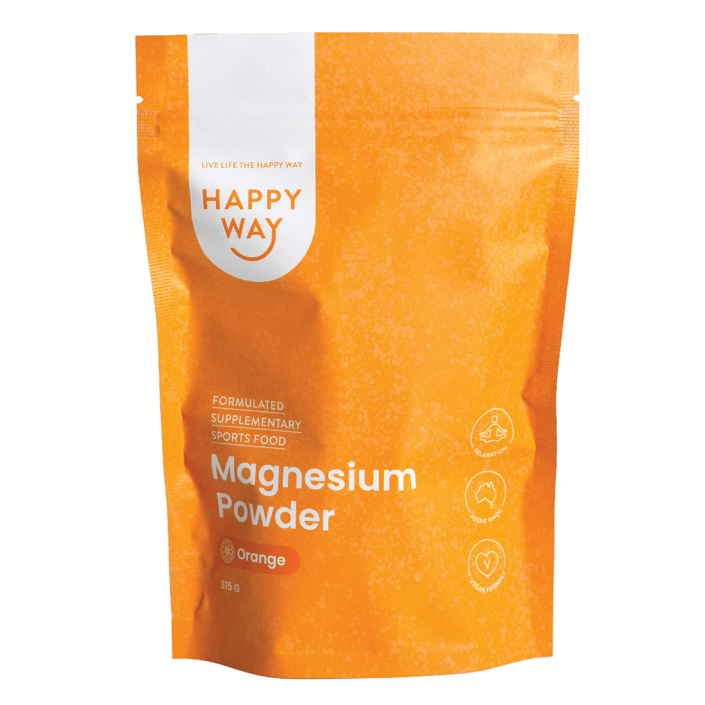 Happy Way Supplements Happy Way Magnesium Powder Orange 315g