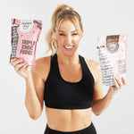 Happy Way Ashy Bines Triple Choc Fudge Whey Protein Powder 500g lifestyle image