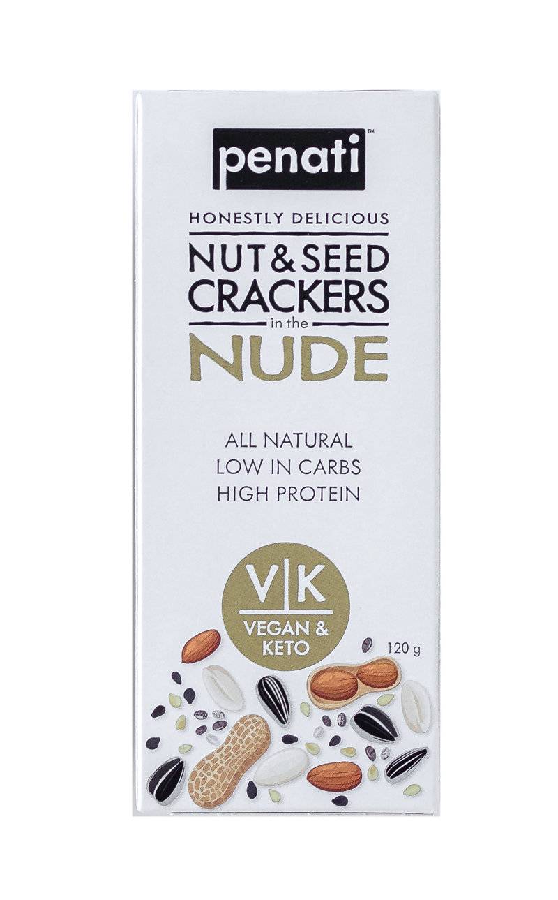 (CLEARANCE!) Penati Keto Nut & Seed Crackers - Nude 120g